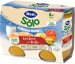 Pappa completa Buona Notte verdure e pollo Hero Solo