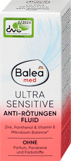 pleťový fluid proti zarudnutí Ultra Sensitive Balea med
