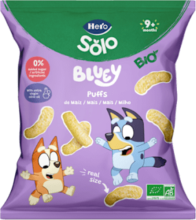 Paff di mais Bluey con olio EVO Hero Solo
