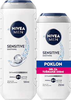 SENSITIVE SOOTHING gel za tuširanje (500ml+250ml poklon) NIVEA MEN