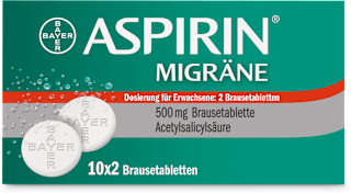 ASPIRIN MIGRÄNE 500 mg Brausetabletten Acetylsalicylsäure 10x2 St ASPIRIN
