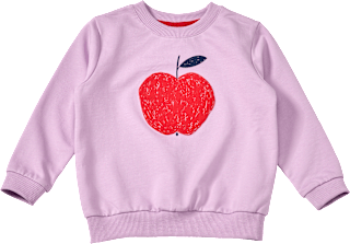Sweatshirt mit Apfel-Motiv, lila, Gr. 110 ALANA