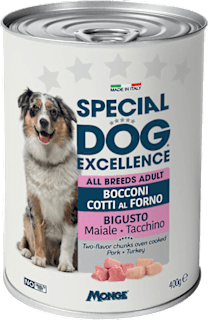 Alimento umido per cani adulti maiale e tacchino SPECIAL DOG EXCELLENCE