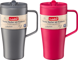 Tazza termica con cannuccia 600 ml Profissimo