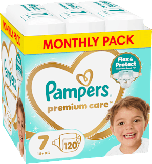 pleny, velikost 7 Pampers Premium Care