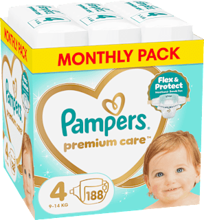 pleny, velikost 4 Pampers Premium Care