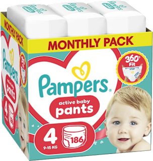 plenkové kalhotky, velikost 4 Pampers active baby