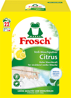 Vollwaschmittel Pulver Citrus Frosch