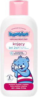 Hipoalergiczny kojący żel 2w1 do mycia ciała i włosów bambino