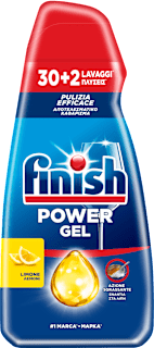 Power Gel All in 1 per lavastoviglie al limone Finish