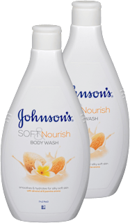 Gel za tuširanje Soft & Nourish, 2 × 400 ml Johnson's