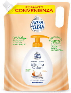 Ricarica sapone liquido elimina odori FRESH & CLEAN
