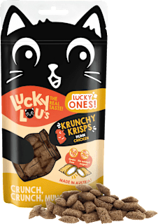 Katzenleckerlie mit Huhn, Lucky Ones Krunchy Krisps Lucky Lou