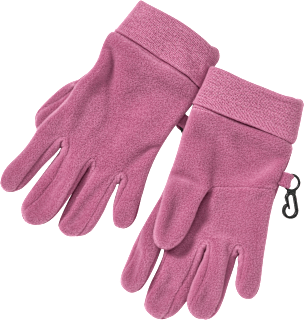 Fingerhandschuhe aus Fleece, rosa, Gr. 3 PUSBLU