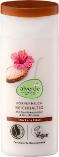 Mlijeko za tijelo – kakaov maslac i hibiskus alverde NATURKOSMETIK