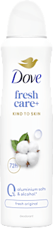Deodorante spray fresh+care original 0% Dove