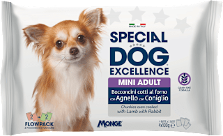 Multi pakiranje mokre hrane za odrasle pse malih pasem Jagnjetina + Zajec, 4x100 g SPECIAL DOG EXCELLENCE