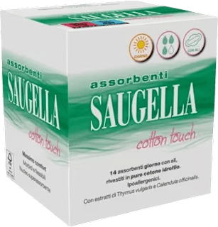 Assorbenti giorno con ali cotton touch SAUGELLA