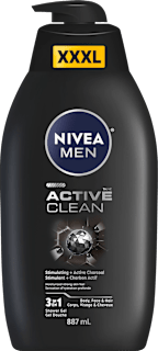 ACTIVE CLEAN 3u1 gel za tuširanje za muškarce XXXL NIVEA MEN