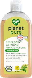 Deterdžent za ručno pranje posuđa – Limeta & verbena planet pure