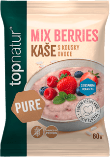 Pure rýžová kaše s kousky ovoce Mix Berries Topnatur