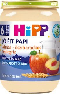 Bio tejbegríz  almás - őszibarack 6 hónapos kortól HiPP