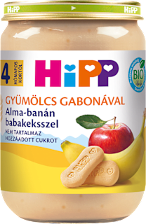 Bio bébidesszert alma - banán babakeksz 4 hónapos kortól HiPP