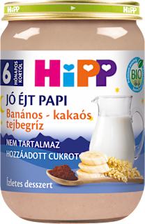 Bio tejbegríz  banán- kakaó 6 hónapos kortól HiPP