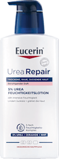 Eucerin Urea Repair 5% Urea Feuchtigkeitslotion mit beruhigendem Duft Eucerin