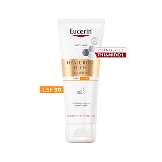 Eucerin Hyaluron-Filler + Elasticity Anti-Age Handcreme gegen Altersflecken LSF 30 Eucerin
