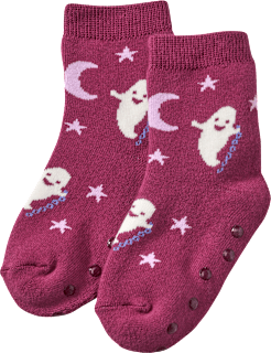 ABS Socken mit Geister-Muster, lila, Gr. 27/29 ALANA