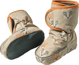 Thermoschuhe mit Fuchs-Muster, braun, 6-12 Monate PUSBLU