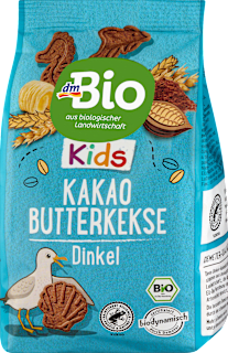 Kinderkekse Kakao Butterkekse Dinkel ab 3 Jahren dmBio
