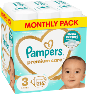 pleny, velikost 3 Pampers Premium Care