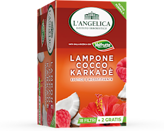 Tisana lampone, cocco e karkadè L'ANGELICA