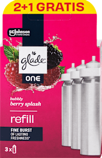 ONE náhradní náplň do osvěžovače Bubble Berry 3x10 ml glade