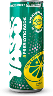 Prebiotická sóda Citrus Twister s príchuťou citrónu a limetky YASS