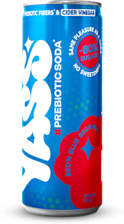 Prebiotická sóda Red'N Blue Berries s príchuťou bobuľového ovocia YASS