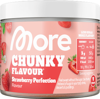Süßungsmittel Chunky Flavour Strawberry Perfection More Nutrition