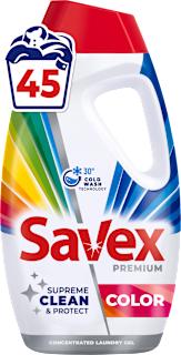 Гел за цветно пране Premium Color, 45 пранета Savex