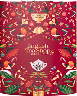 Kalendarz adwentowy z herbatą ekologiczną, książka English Tea Shop