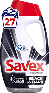 Гел за пране Premium Black & Dark, 27 пранета Savex