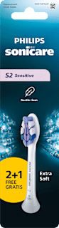 Zamjenska glava za električnu četkicu S2 Sensitive - Extra Soft (2 + 1) Philips Sonicare
