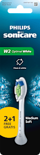 Zamjenska glava za električnu četkicu W2 Optimal White - Medium Soft (2 + 1) Philips Sonicare