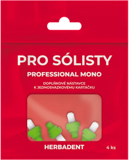 PROFESSIONAL MONO náhradní hlavičky k jednosvazkovému kartáčku Herbadent