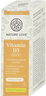 Kvapky Vitamin D3 5000 Nature Love