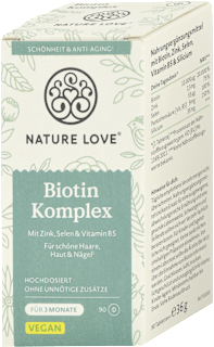 Tablety Biotin Komplex Nature Love