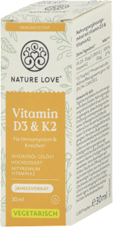 Kvapky Vitamin D3 & K2 Nature Love