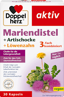 Mariendistel + Artischocke & Löwenzahn Kapseln 30 St Doppelherz
