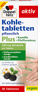 Kohletabletten pflanzlich 30 St Doppelherz